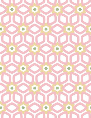 Geometrik şekilli kusursuz desen vektör çizimi