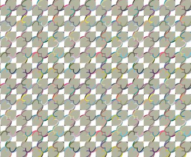 Geometrik şekilli kusursuz desen vektör çizimi