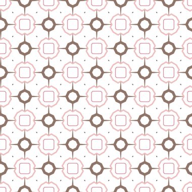 Geometrik şekilli kusursuz desen vektör çizimi