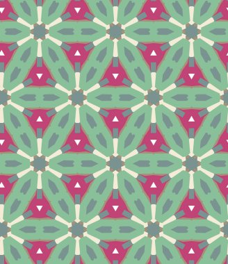 Geometrik şekilli kusursuz desen vektör çizimi