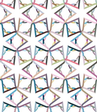 Geometrik şekilli kusursuz desen vektör çizimi