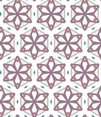 Geometrik şekilli kusursuz desen vektör çizimi