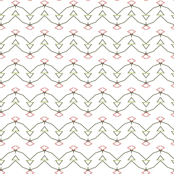 Padrão Sem Costura Com Formas Geométricas Ilustração Vetorial — Vetor de Stock