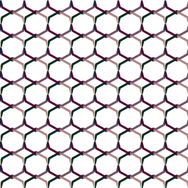 具有几何形状矢量插图的无缝图案 — 图库矢量图片