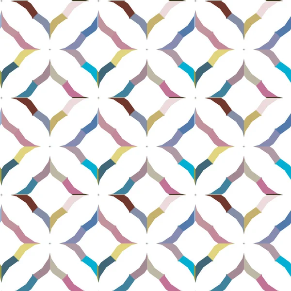 Naadloos Geometrisch Ornamentspatroon Abstracte Achtergrond — Stockvector