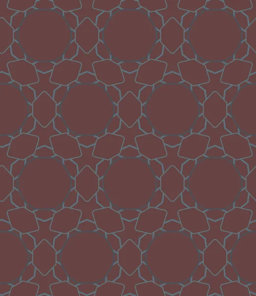 Patrón Ornamental Geométrico Sin Costuras Fondo Abstracto — Vector de stock