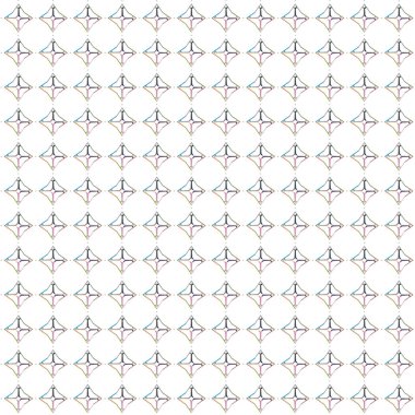 Geometrik şekilli kusursuz desen vektör çizimi