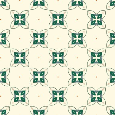 Geometrik şekilli kusursuz desen vektör çizimi