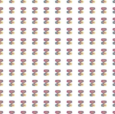 Geometrik şekilli kusursuz desen vektör çizimi