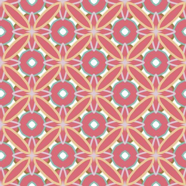 Geometrik şekilli kusursuz desen vektör çizimi