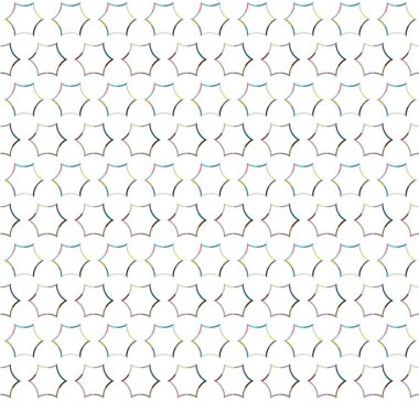 Geometrik şekilli kusursuz desen vektör çizimi