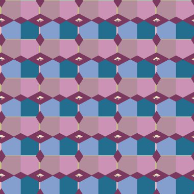 Geometrik şekilli kusursuz desen vektör çizimi