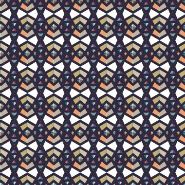 Geometrik şekilli kusursuz desen vektör çizimi