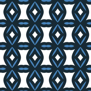 Geometrik şekilli kusursuz desen vektör çizimi