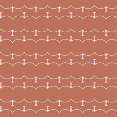 Geometrik şekilli kusursuz desen vektör çizimi