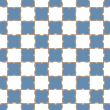 Geometrik şekilli kusursuz desen vektör çizimi