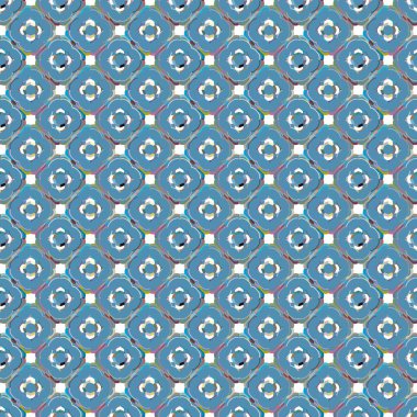 Geometrik şekilli kusursuz desen vektör çizimi