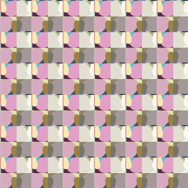 Geometrik şekilli kusursuz desen vektör çizimi