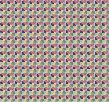 Geometrik şekilli kusursuz desen vektör çizimi