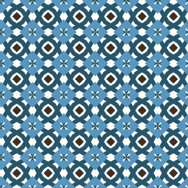 Geometrik şekilli kusursuz desen vektör çizimi