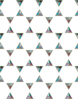 Geometrik şekilli kusursuz desen vektör çizimi