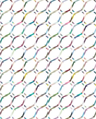 Geometrik şekilli kusursuz desen vektör çizimi