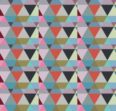 Geometrik şekilli kusursuz desen vektör çizimi