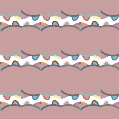 Geometrik şekilli kusursuz desen vektör çizimi