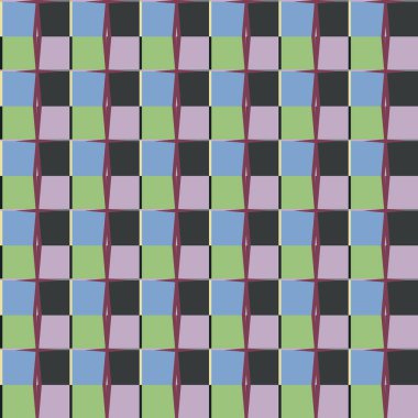 Geometrik şekilli kusursuz desen vektör çizimi