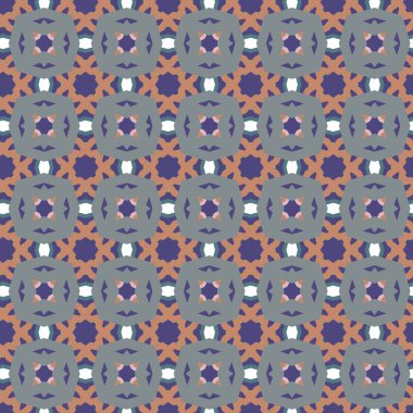 Geometrik şekilli kusursuz desen vektör çizimi