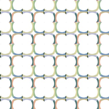 Geometrik şekilli kusursuz desen vektör çizimi