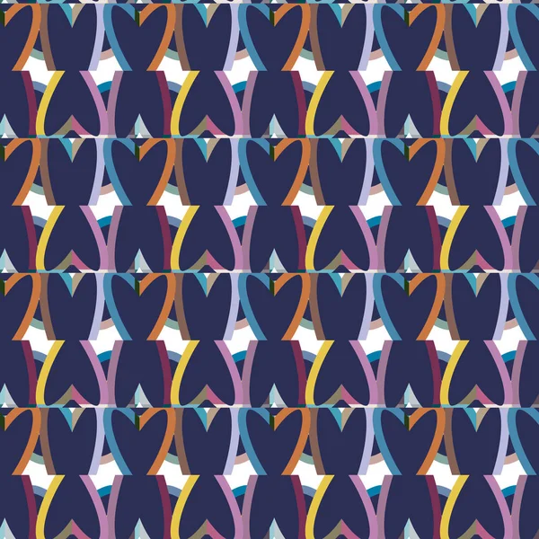 Motif Sans Couture Avec Des Formes Géométriques Illustration Vectorielle — Image vectorielle