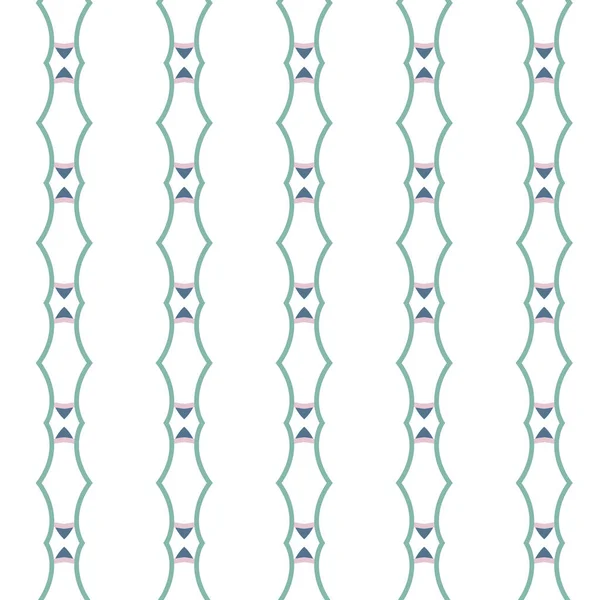 Nahtlose Muster Mit Geometrischen Formen Vektorillustration — Stockvektor