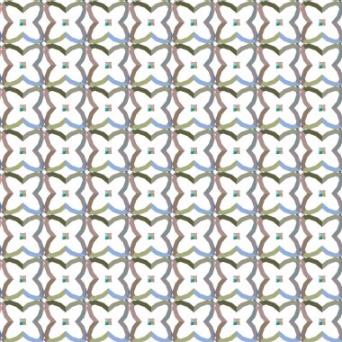 Geometrik şekilli kusursuz desen vektör çizimi