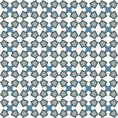 Geometrik şekilli kusursuz desen vektör çizimi