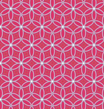 Geometrik şekilli kusursuz desen vektör çizimi