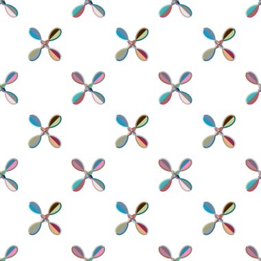 Geometrik şekilli kusursuz desen vektör çizimi