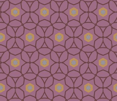 Geometrik şekilli kusursuz desen vektör çizimi