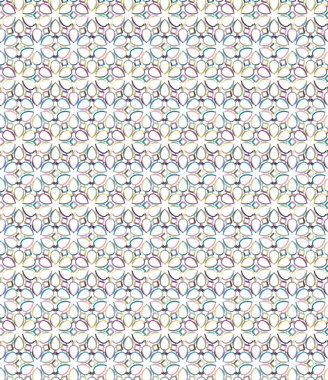 Geometrik şekilli kusursuz desen vektör çizimi