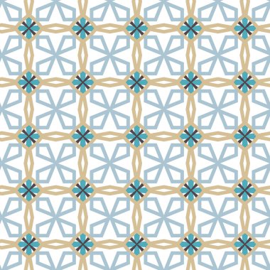 Geometrik şekilli kusursuz desen vektör çizimi