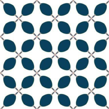 Geometrik şekilli kusursuz desen vektör çizimi