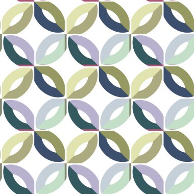 Geometrik şekilli kusursuz desen vektör çizimi