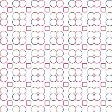 Geometrik şekilli kusursuz desen vektör çizimi