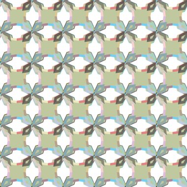 Geometrik şekilli kusursuz desen vektör çizimi