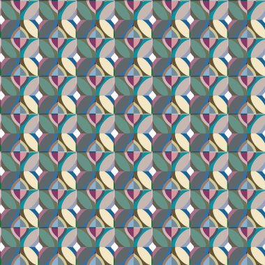 Geometrik şekilli kusursuz desen vektör çizimi