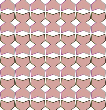 Geometrik şekilli kusursuz desen vektör çizimi