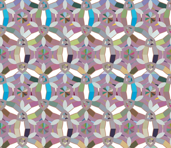 Naadloos Geometrisch Ornamentspatroon Abstracte Achtergrond — Stockvector