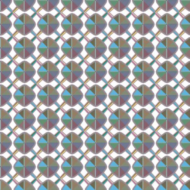 Geometrik şekilli kusursuz desen vektör çizimi