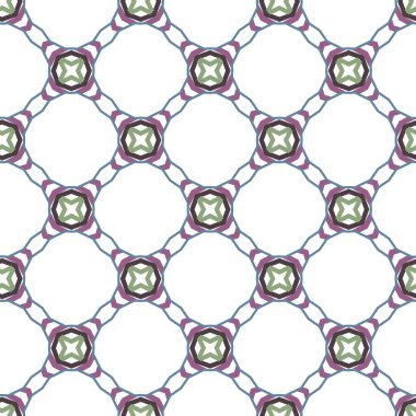 Geometrik şekilli kusursuz desen vektör çizimi