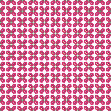 Geometrik şekilli kusursuz desen vektör çizimi